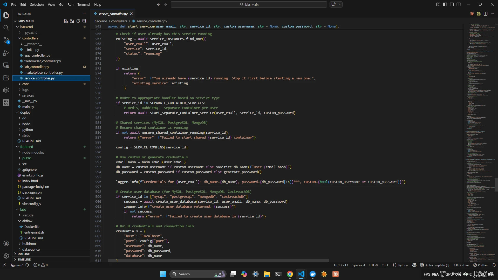 LPU Labs backend code overview